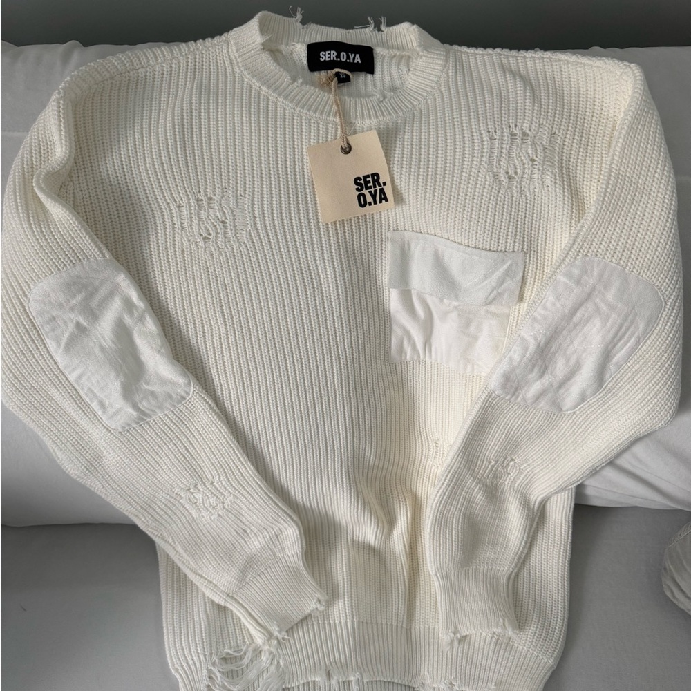 SER.O.YA White Knit Sweater